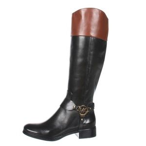 Michael Kors - Fulton Harness Boots - Black/Brown